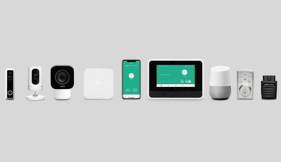 Vivint home security product line in Hoover